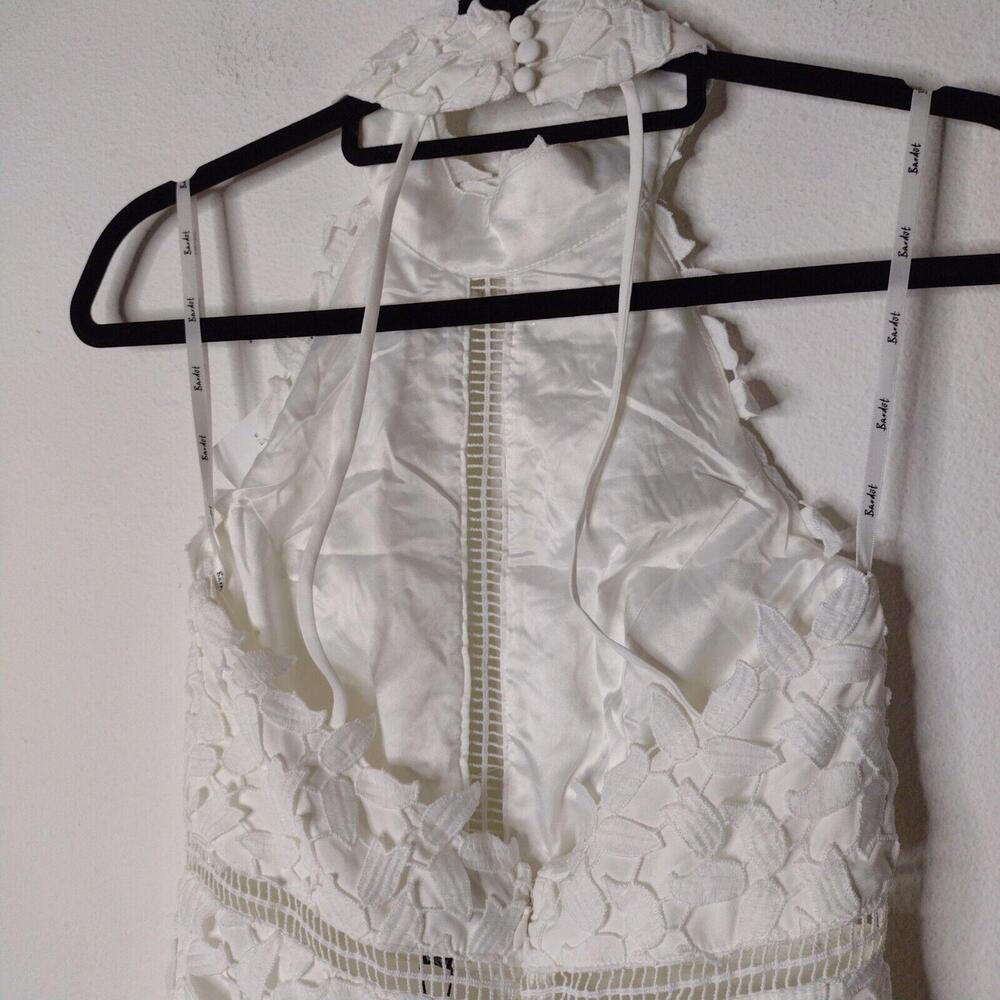 NWT Bardot Women's Ivory/High Neck Lace Shear, Gemma Dress Size XS(4) - Picture 10 of 13